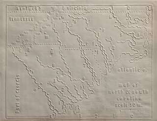 Illustration for article titled Tactile maps from an 1830s atlas for the blind